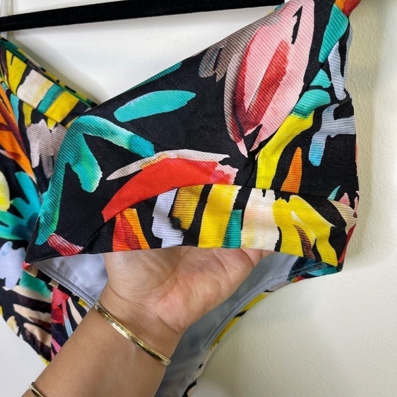 Prana Multicolor Millan High Waist Bikini Bottoms Size XL La Flora Print NWT - Picture 13 of 13